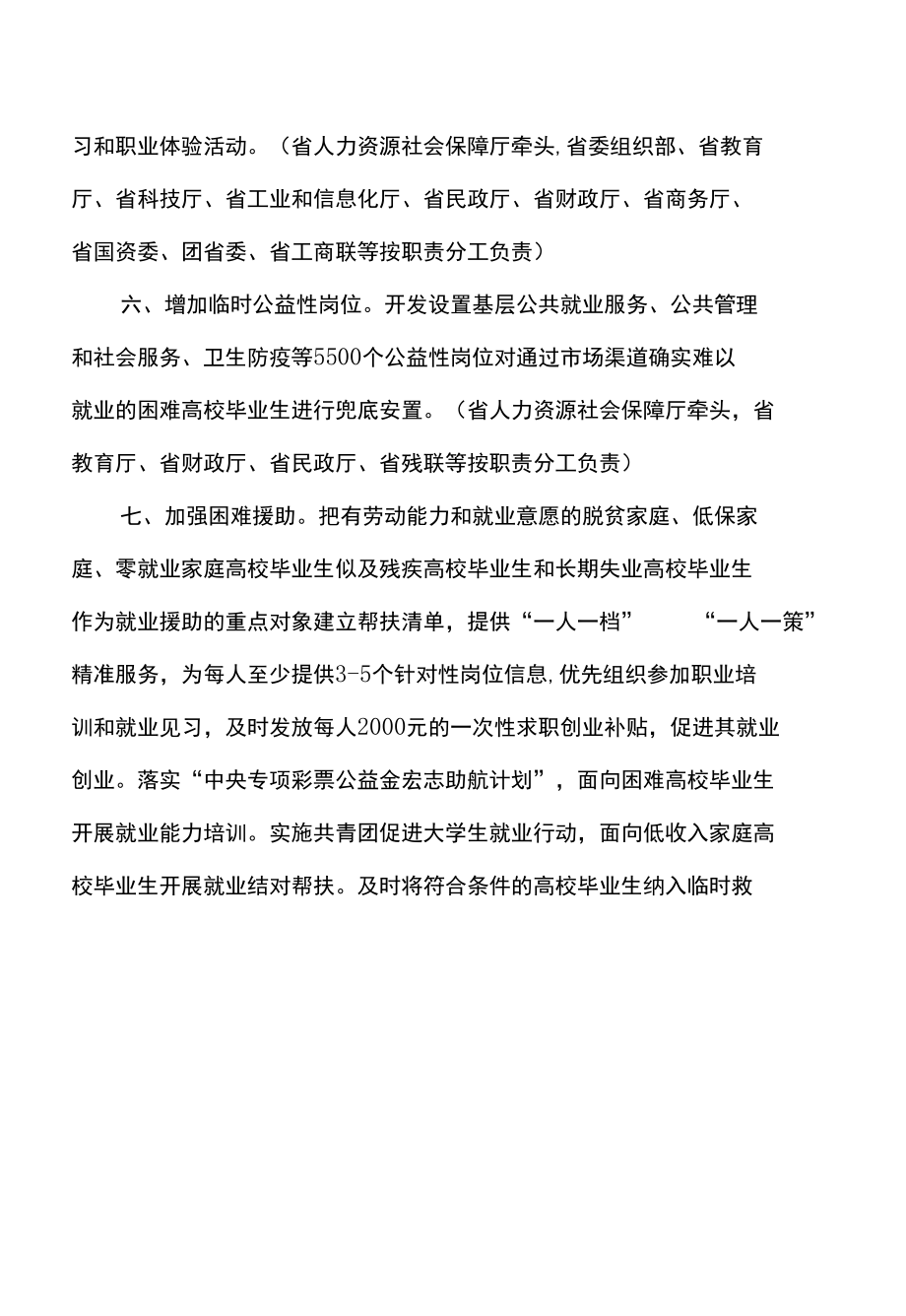 河北省关于进一步促进高校毕业生等青年就业创业的十九条政策措施（2022年）.docx_第3页