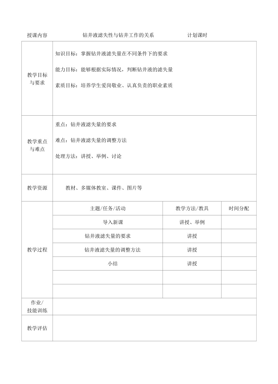 泥浆材料检测与应用：钻井液滤失性与钻井作业的关系.docx_第1页