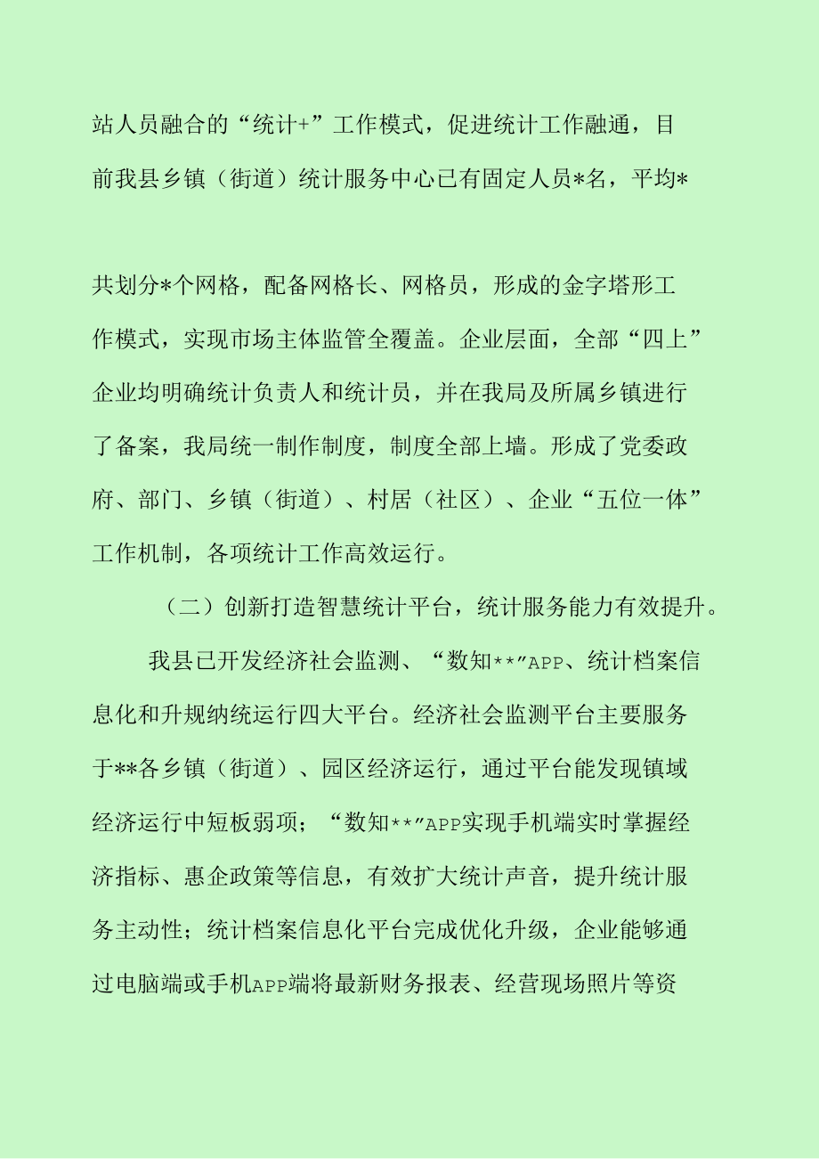 统计局创新亮点工作总结发言与计划（最新分享）.docx_第2页