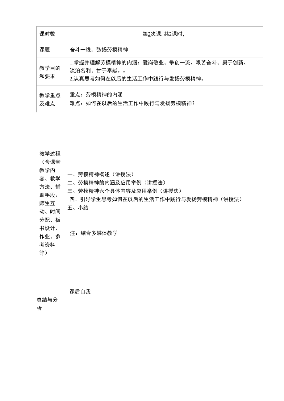 第二模块劳模精神教案.docx_第1页