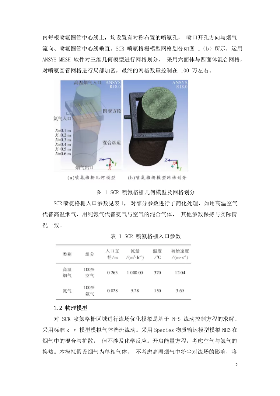 SCR 脱硝系统喷氨格栅模拟优化.doc_第2页