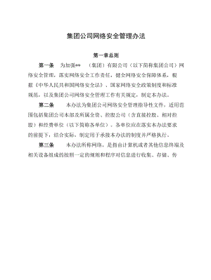 集团公司网络安全管理办法.docx