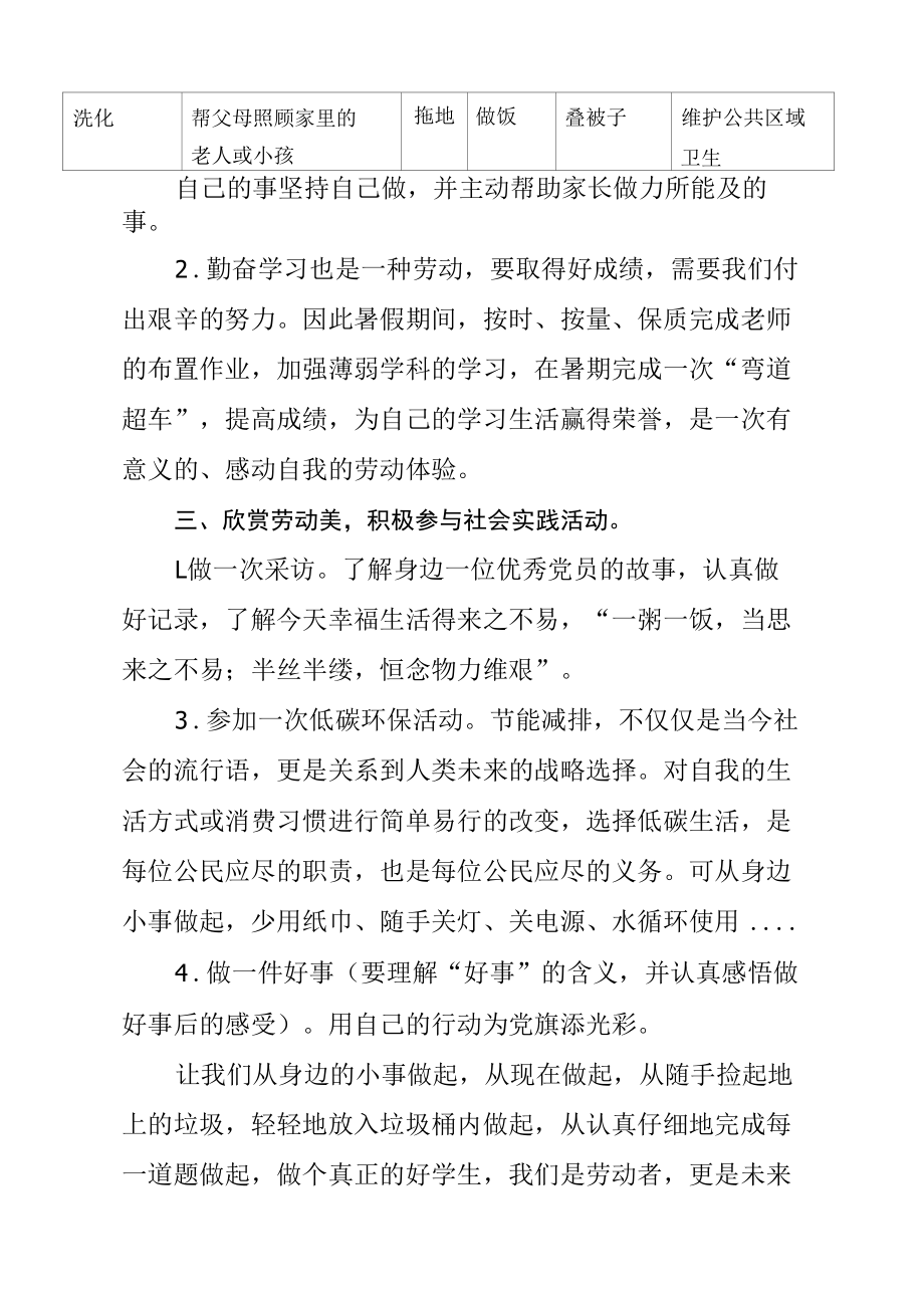 东城中学“热爱劳动传承中华民族传统美德”暑期倡议书.docx_第2页