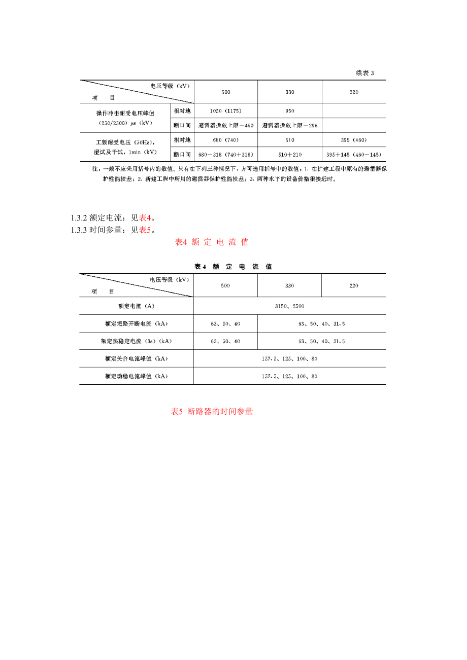 DL405-91 进口220-500KV户内高压断路器和隔离开关技术条件规范.doc_第3页