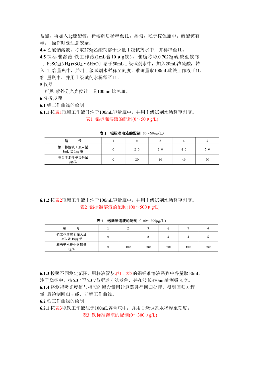 GB12154—89 锅炉用水和冷却水分析方法 全铝的测定.doc_第2页