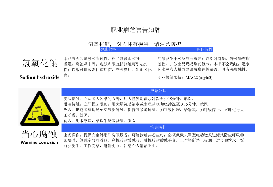 氢氧化钠职业病危害告知牌.docx_第1页