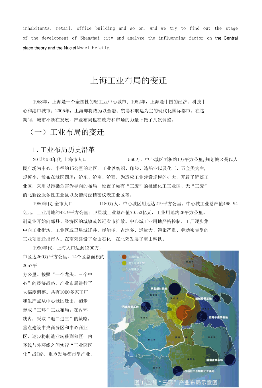 [精品WORD]产业布局的变迁与上海城郊化研究.docx_第3页