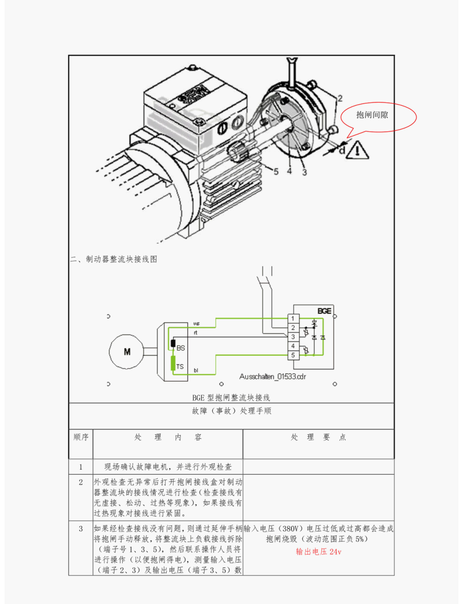 SEW电机抱闸故障手顺书.docx_第2页