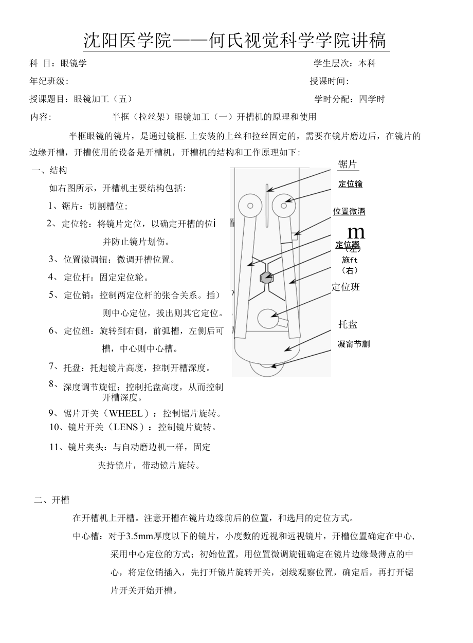 [精品WORD]沈阳医学院何氏视觉科学学院讲稿.docx_第1页