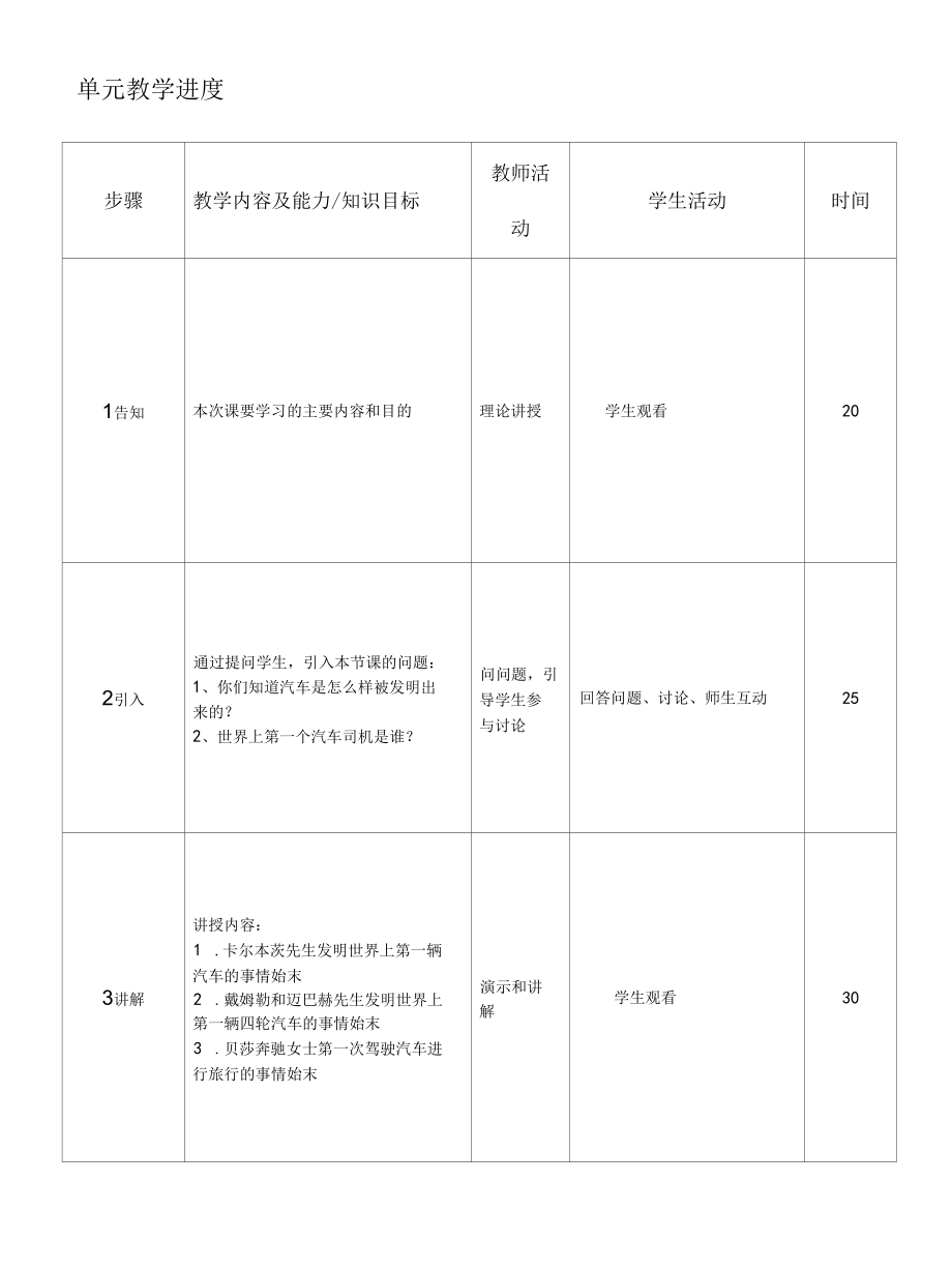 《奔驰品牌文化与车型鉴赏》课第1单元设计.docx_第3页