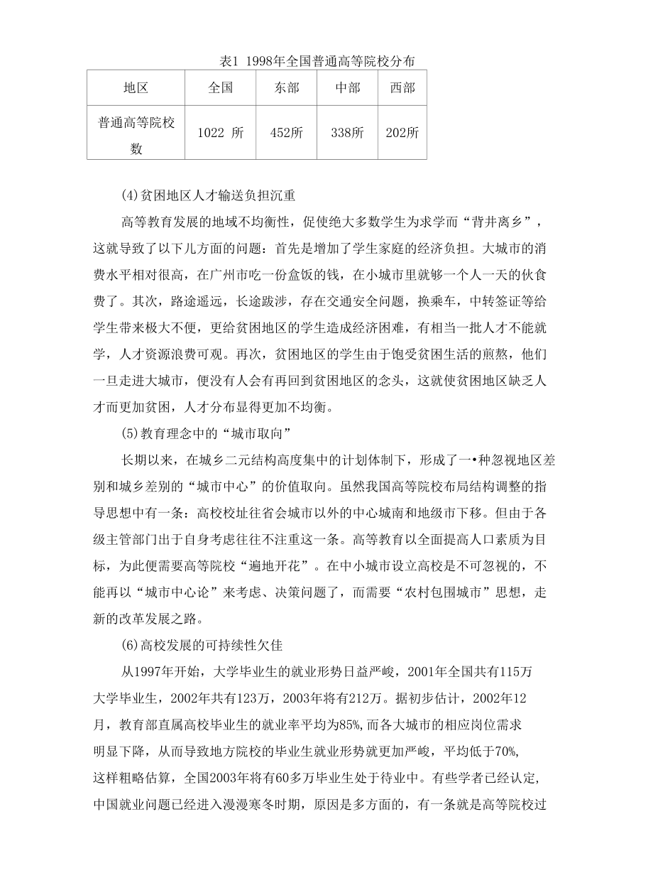 [精品WORD]中国大学布局问题初探.docx_第3页