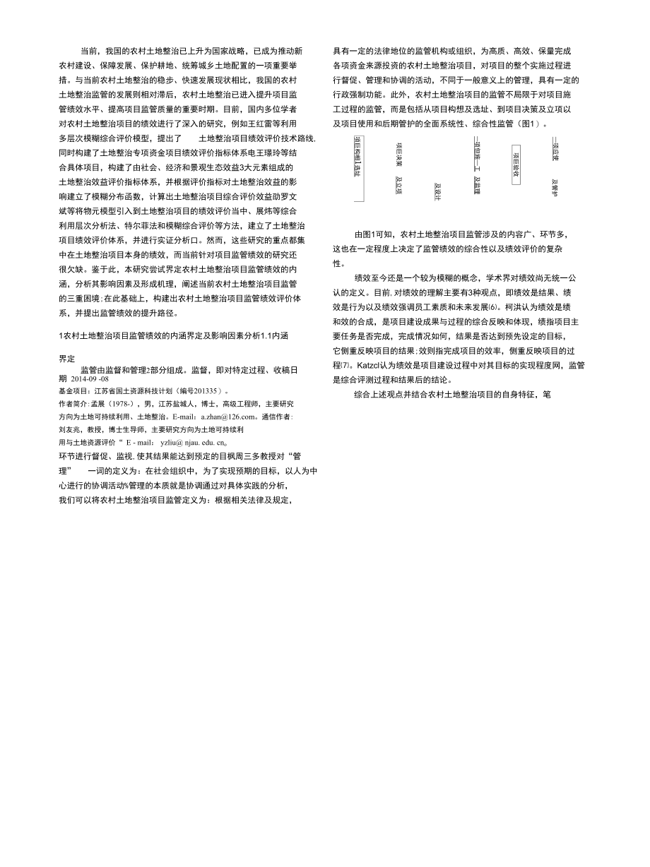 农村土地整治项目监管的三重困境透视及绩效研究_孟展.docx_第2页