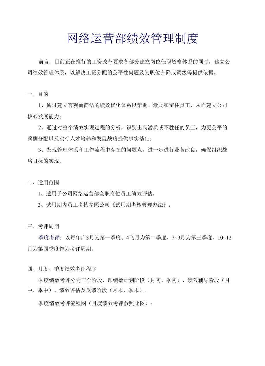 网络运营部绩效考核制度 (1).docx_第1页