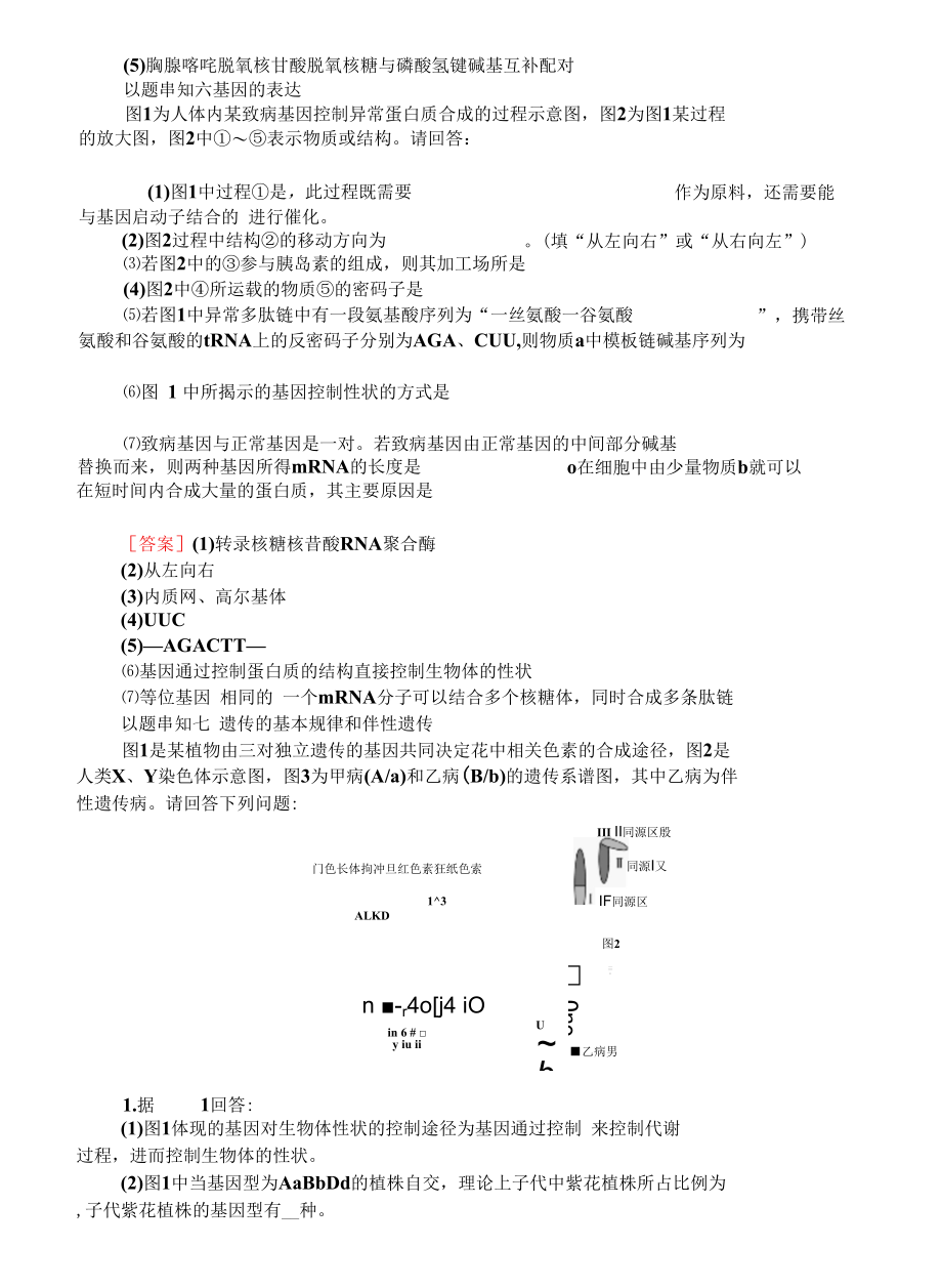 考前知识整合：以题串知（遗传与进化）.docx_第2页