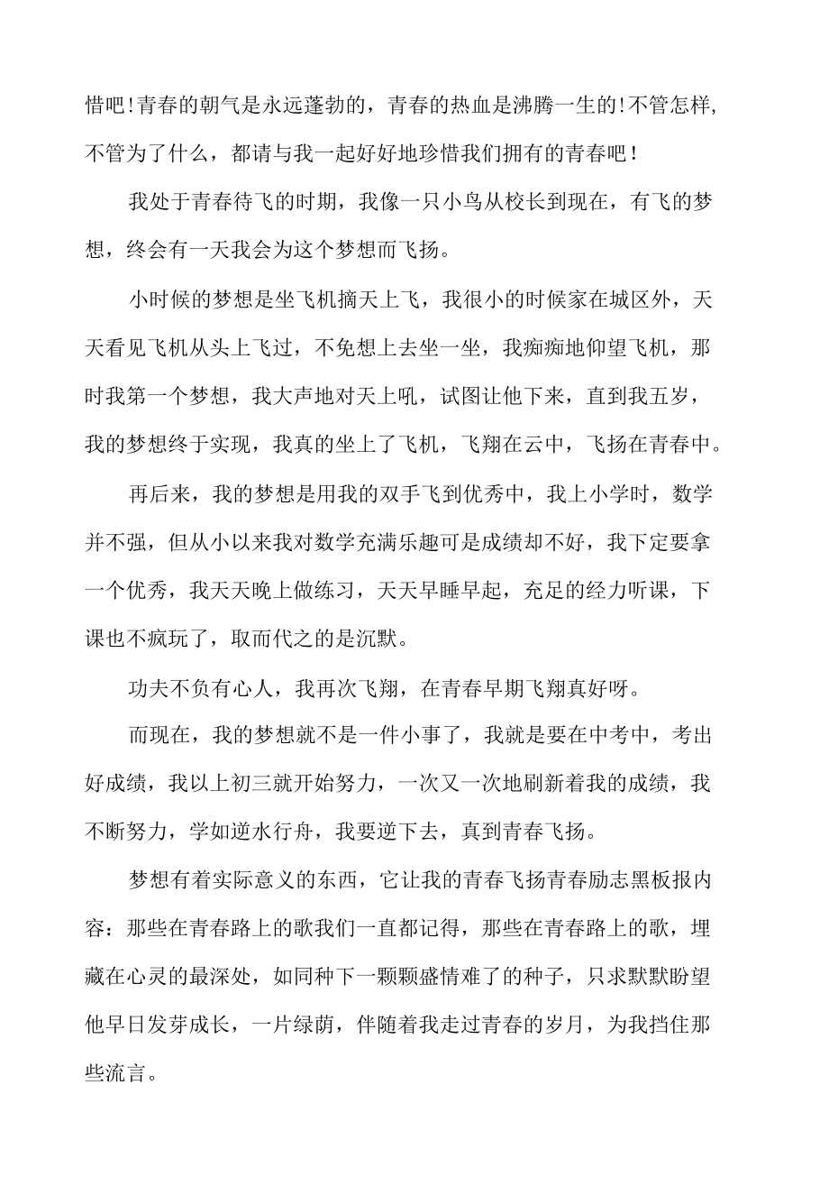 青春励志黑板报内容精选.docx_第2页