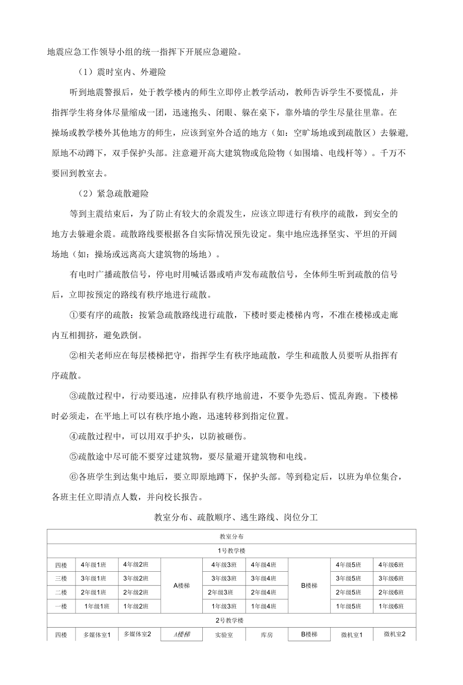 学校防震减灾应急预案.docx_第3页