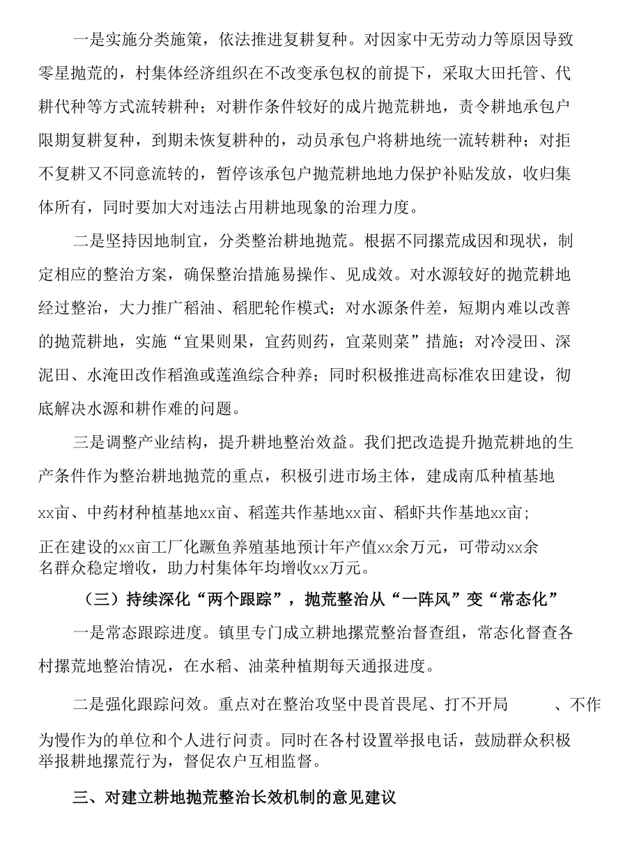 镇党委书记在2022年全市耕地抛荒整治工作会议上的讲话.docx_第2页