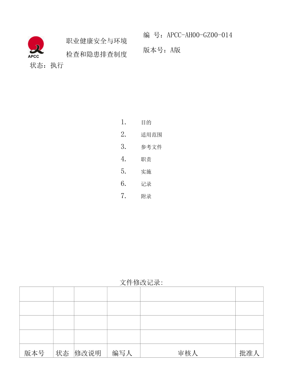 职业健康安全与环境检查制度.docx_第1页