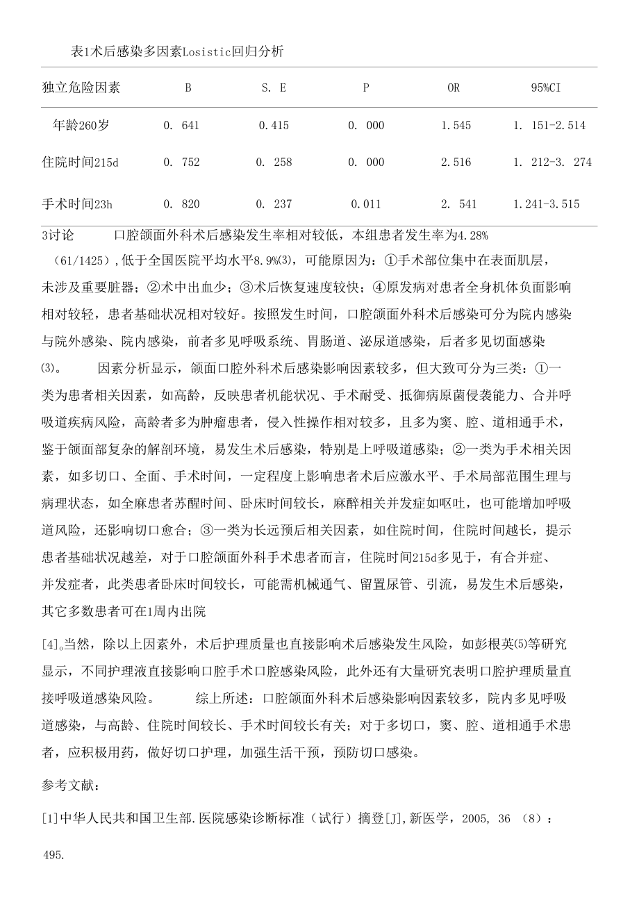 口腔颌面外科术后感染因素分析.docx_第2页