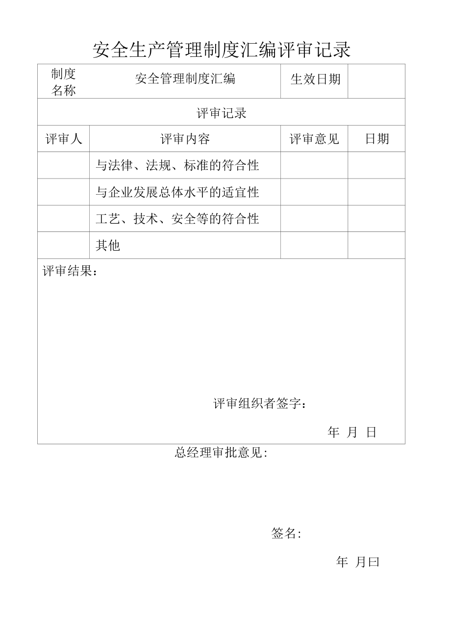 安全管理制度评审记录.docx_第1页