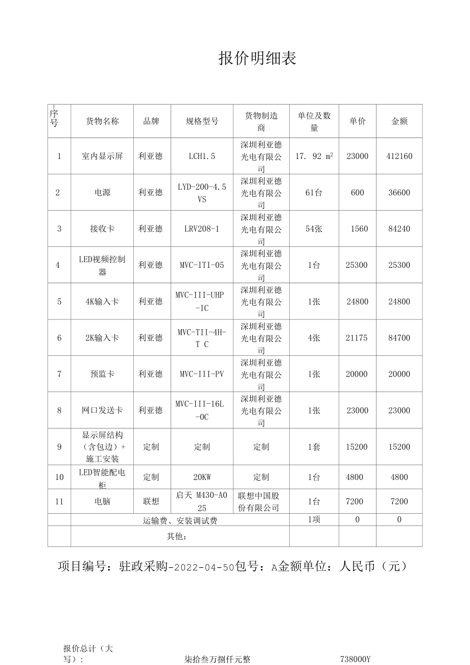 报价明细表_12062.docx_第1页