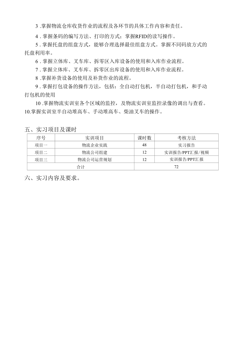 物流管理专业综合实训指导书.docx_第2页