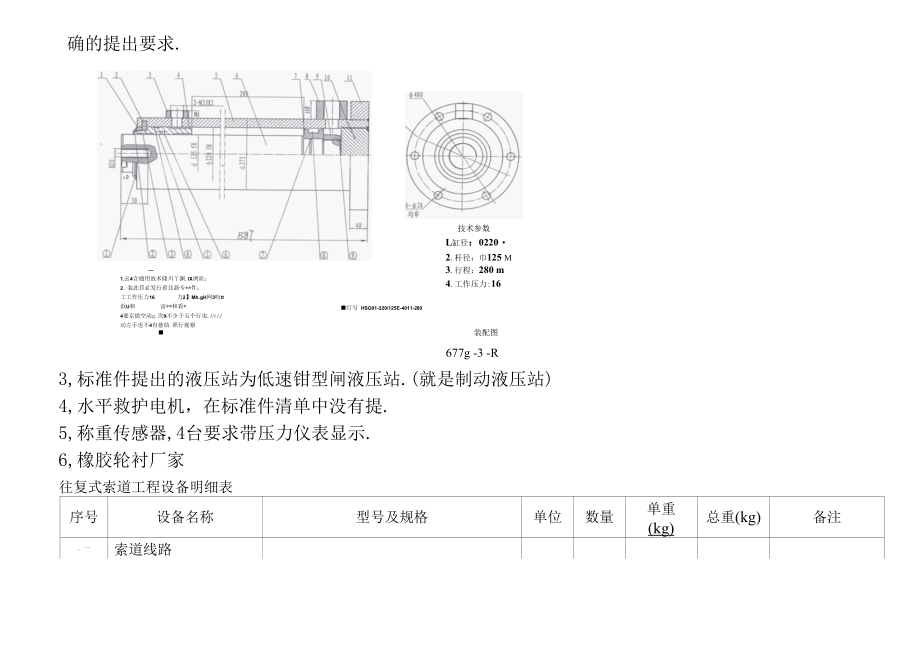 往复式索道设备明细表(加工) 附往复式索道工程设备明细表与索道车厢设计及制作要求.docx_第3页