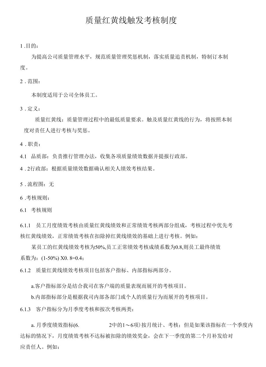 质量红黄线触发考核制度.docx_第1页