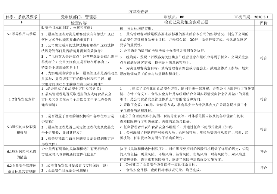 食品安全管理体系内部审核实施计划.docx_第3页