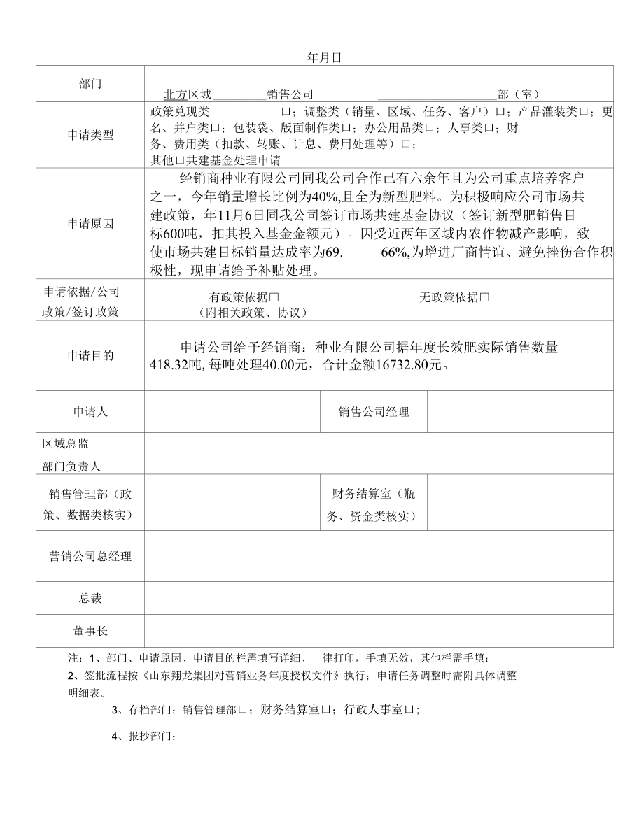 种业共建基金申请（化肥营销公司）.docx_第1页