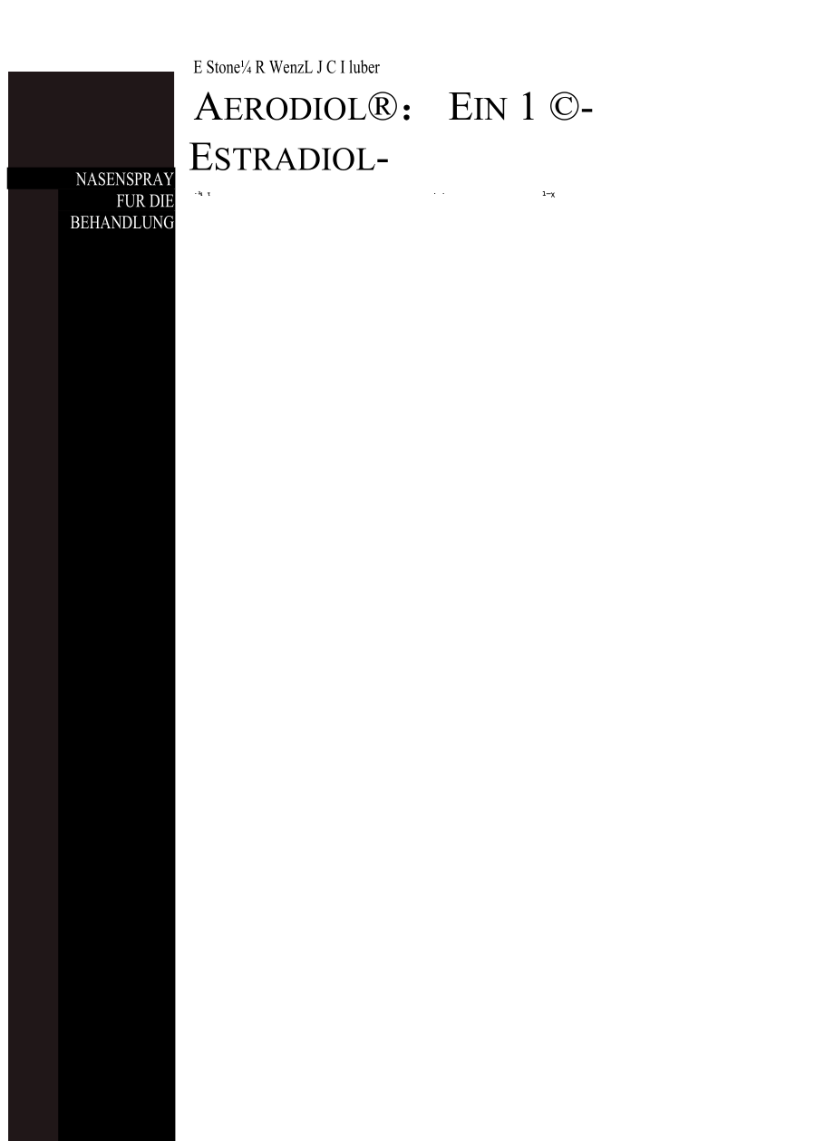 Aerodiol Ein 17-beta-Estradiol-Nasenspray für die Behandlung postmenopausaler Frauen.docx_第1页