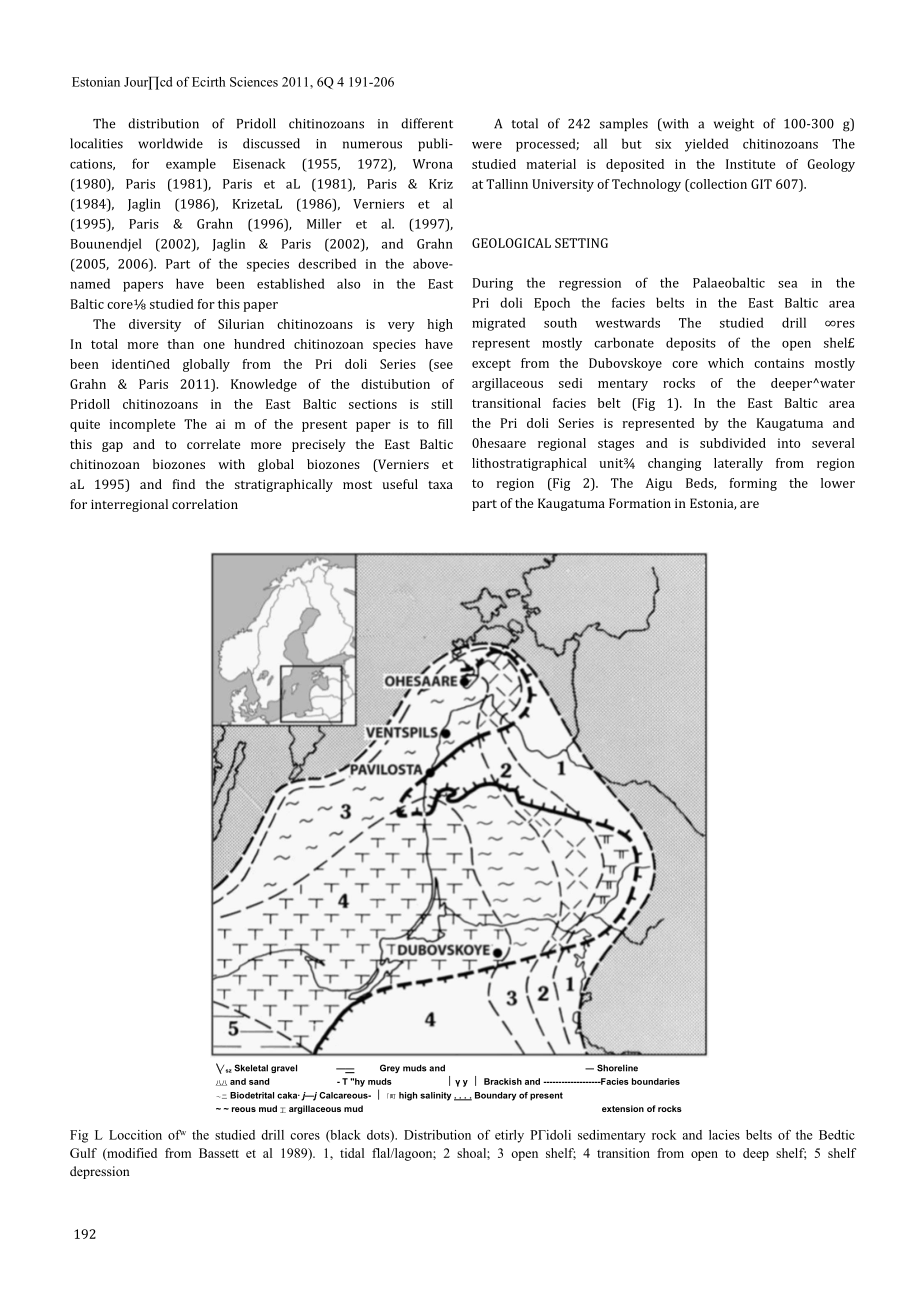 Chitinozoan biostratigraphy of the P ídolí Series of the East Baltic.docx_第1页