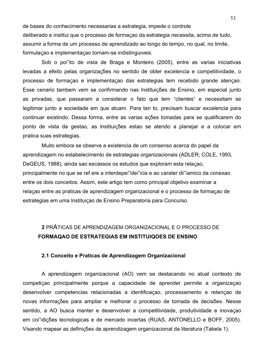 A rela o entre as práticas de aprendizagem organizacional e o processo de forma o de estratégias em uma institui o de ensino p.docx_第3页