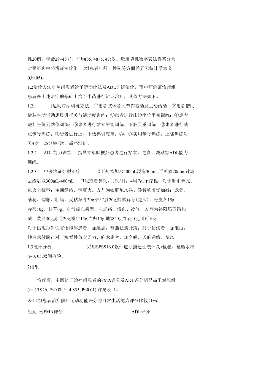 中医辨证治疗青年脑梗死临床疗效观察 优秀专业论文.docx_第2页