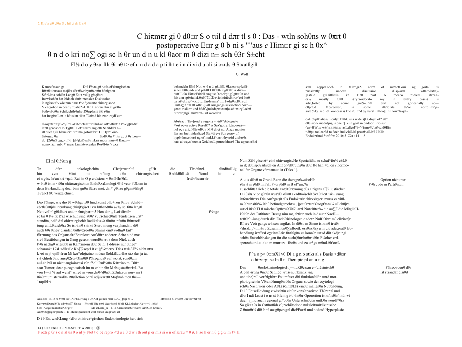 Chirurgie der Schilddrüse Das wünschenswerte postoperative Ergebnis aus chirurgischer, endokrinologischer und nuklearmedizinis.docx_第3页