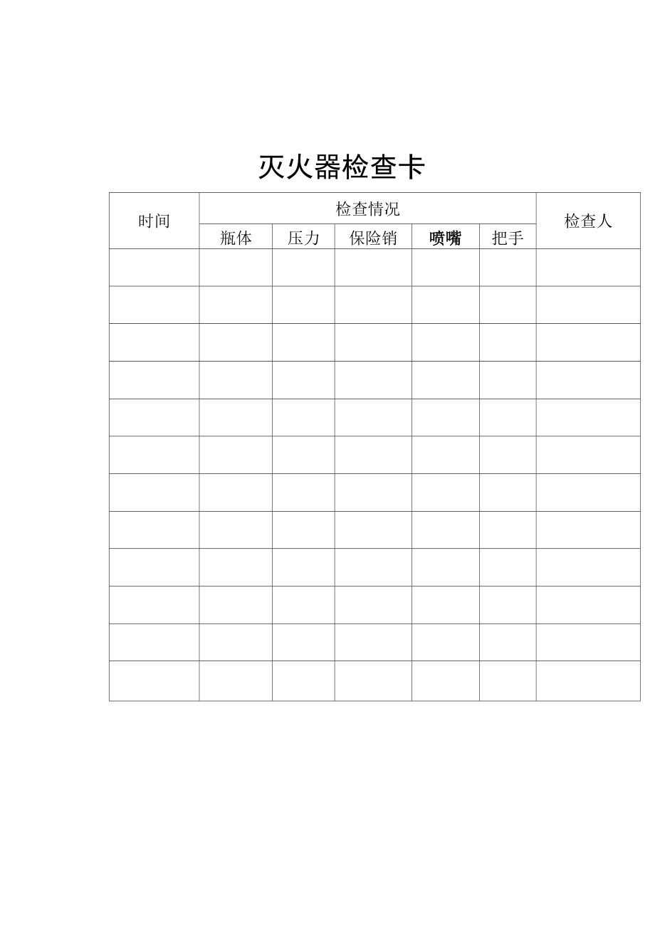 99灭火器检查卡放灭火器箱内.docx_第1页