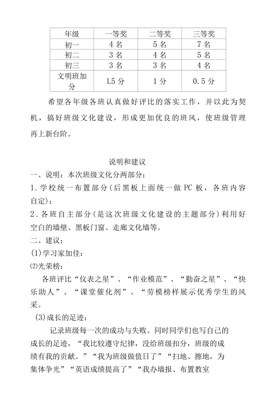 中学班级文化评比方案.docx_第3页