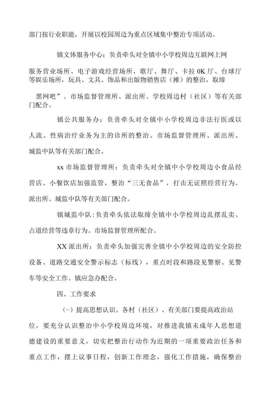 xx镇2022年校园及周边环境隐患排查整治工作方案.docx_第2页