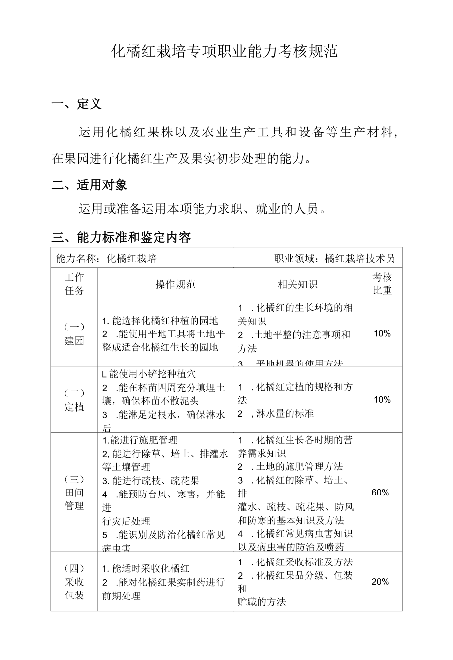 化橘红栽培专项职业能力考核规范.docx_第1页