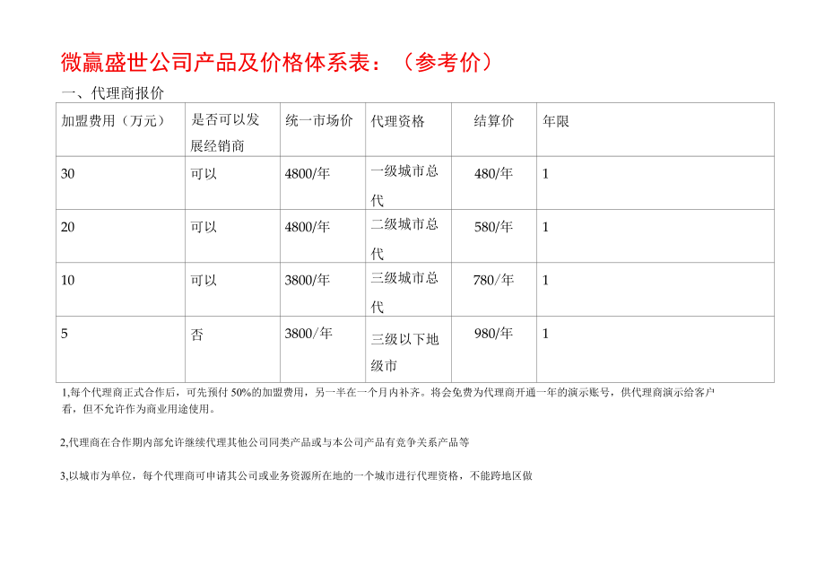 代理商政策报价1.docx_第1页