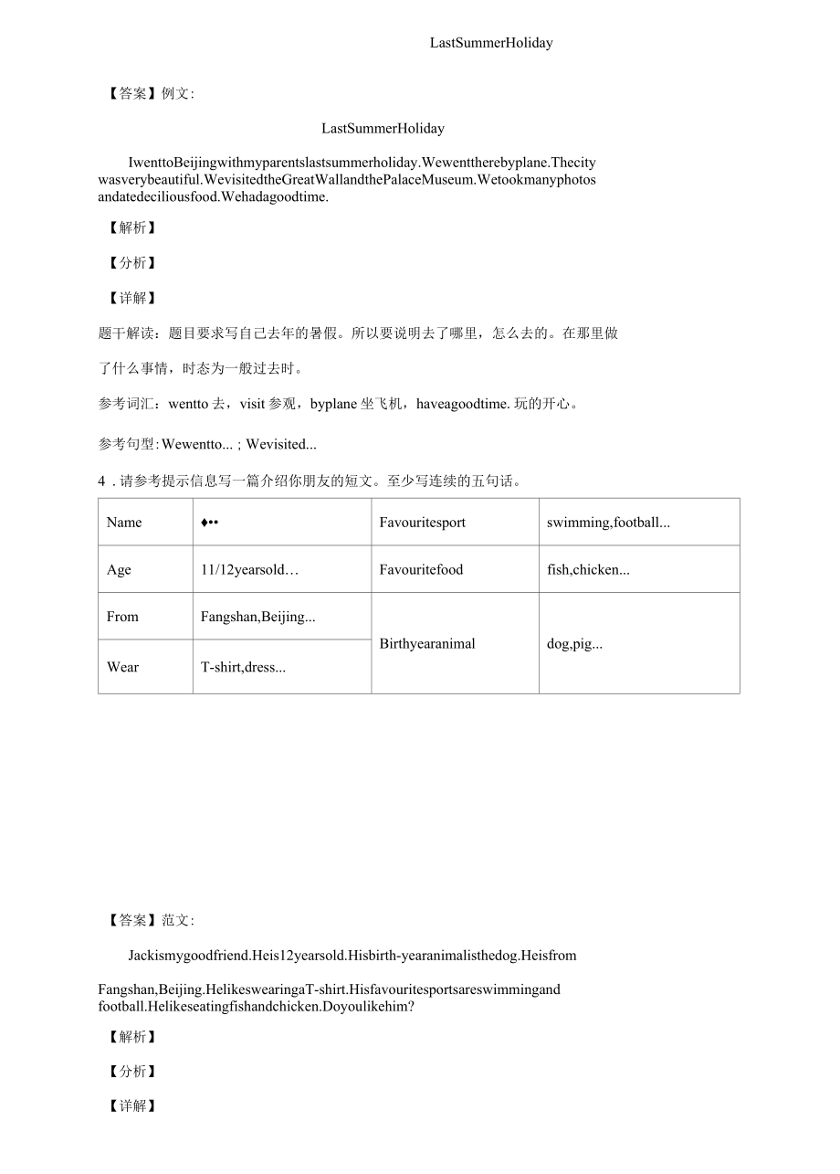 小升初英文写作专题训练题100题含参考范文答案.docx_第3页