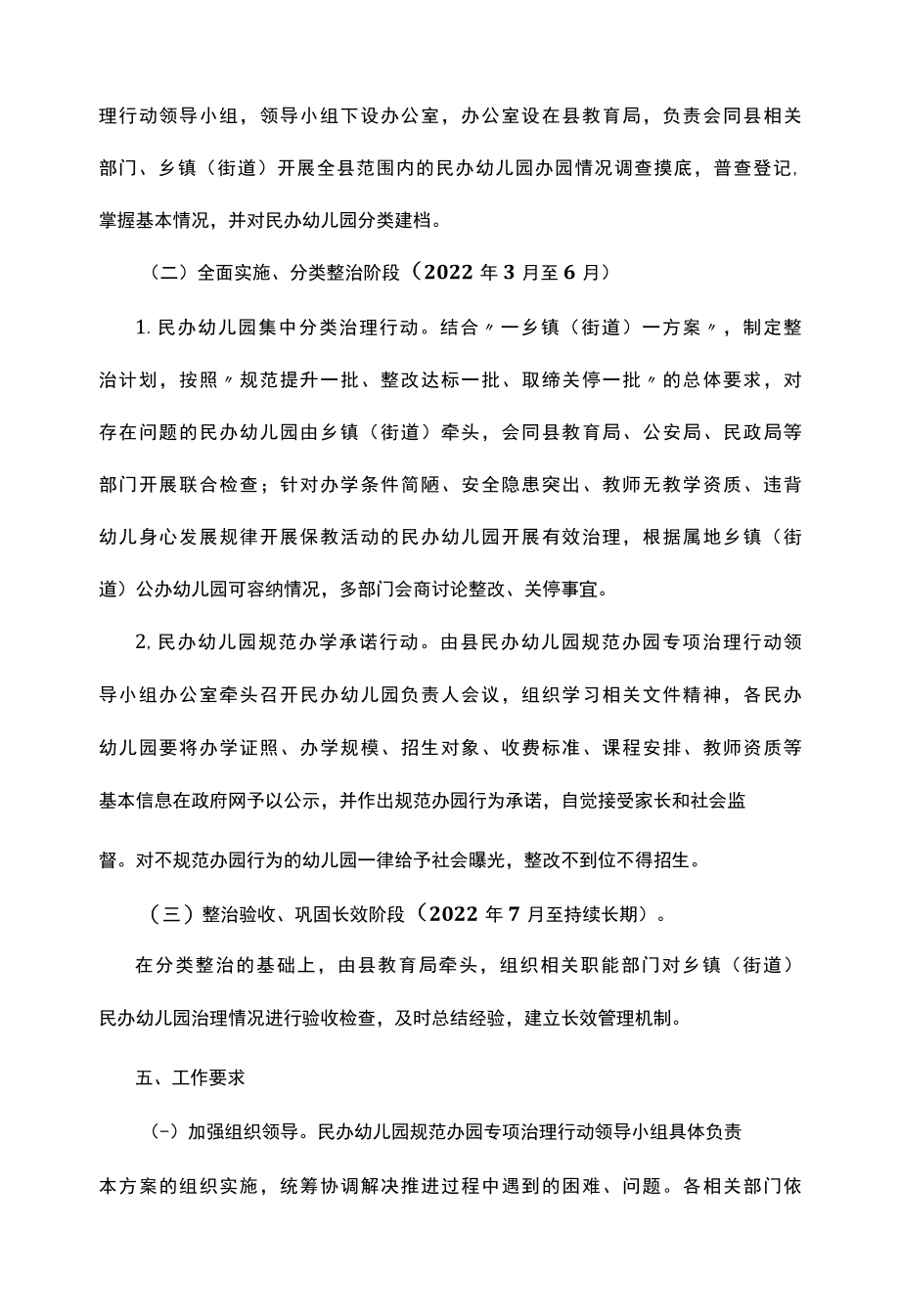 民办幼儿园规范办园专项治理行动方案.docx_第3页