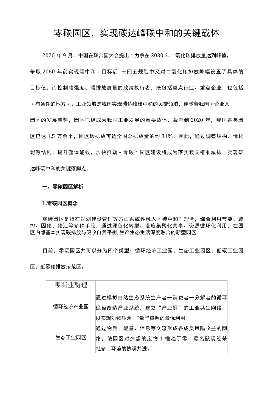 零碳园区实现碳达峰碳中和的关键载体.docx_第1页