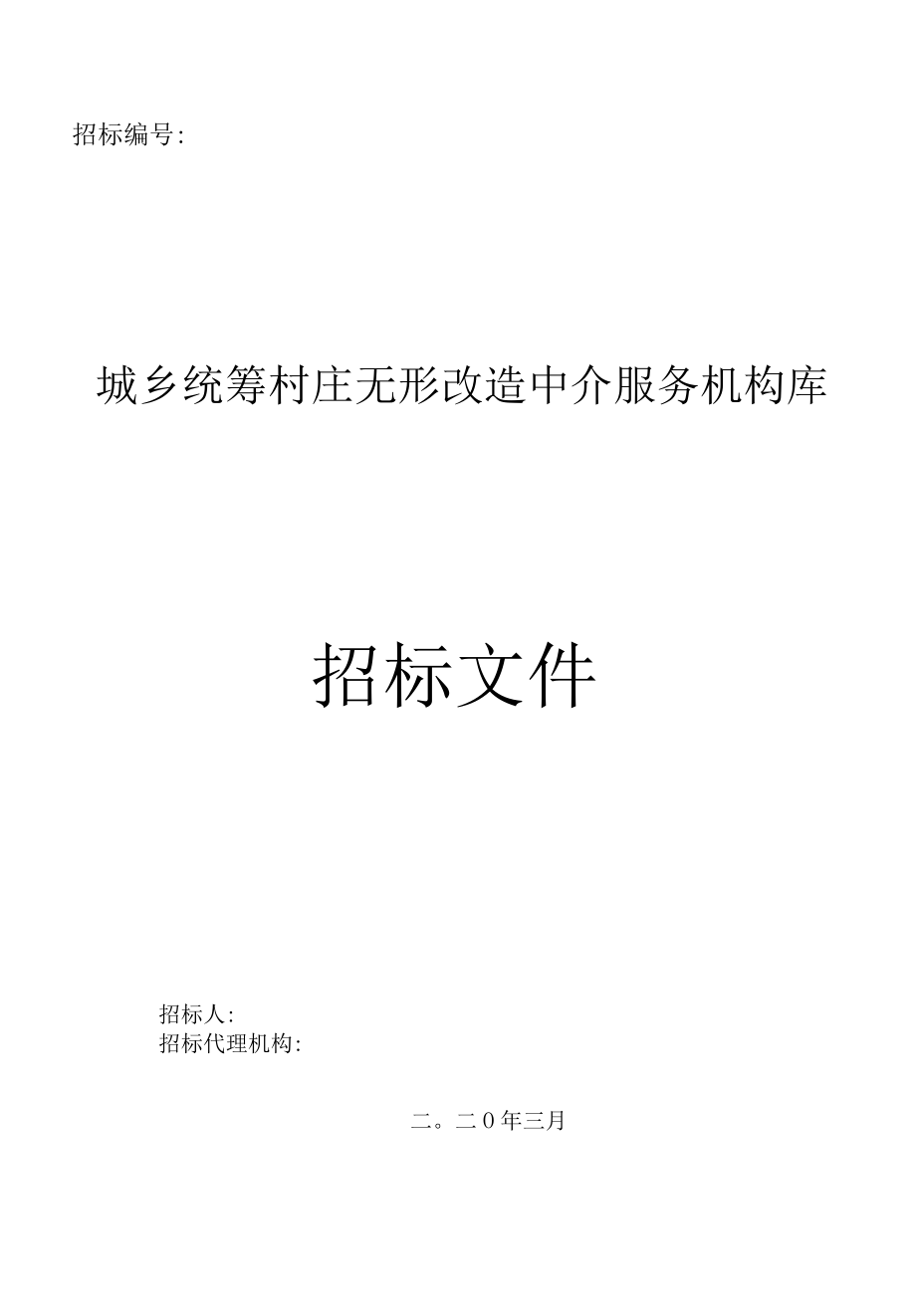 无形改造中介服务机构库招标文件.docx_第1页