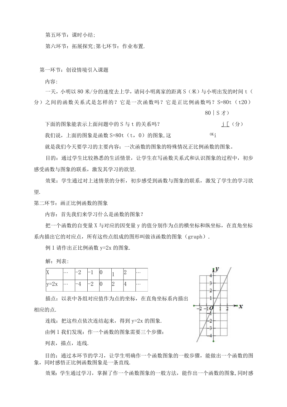 一次函数的图象第1课时 教学设计.docx_第2页