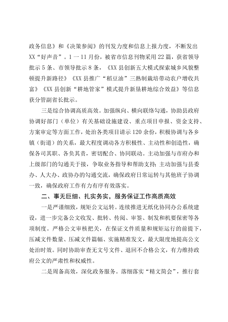 2023年度县人民政府办公室工作总结.docx_第2页