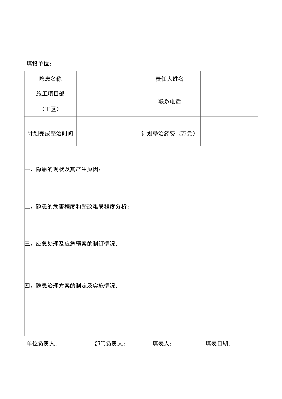 事故隐患快报表.docx_第2页