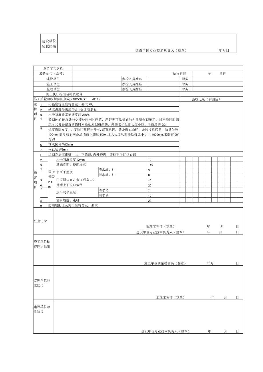 住宅工程质量分户验收记录表格套装.docx_第3页