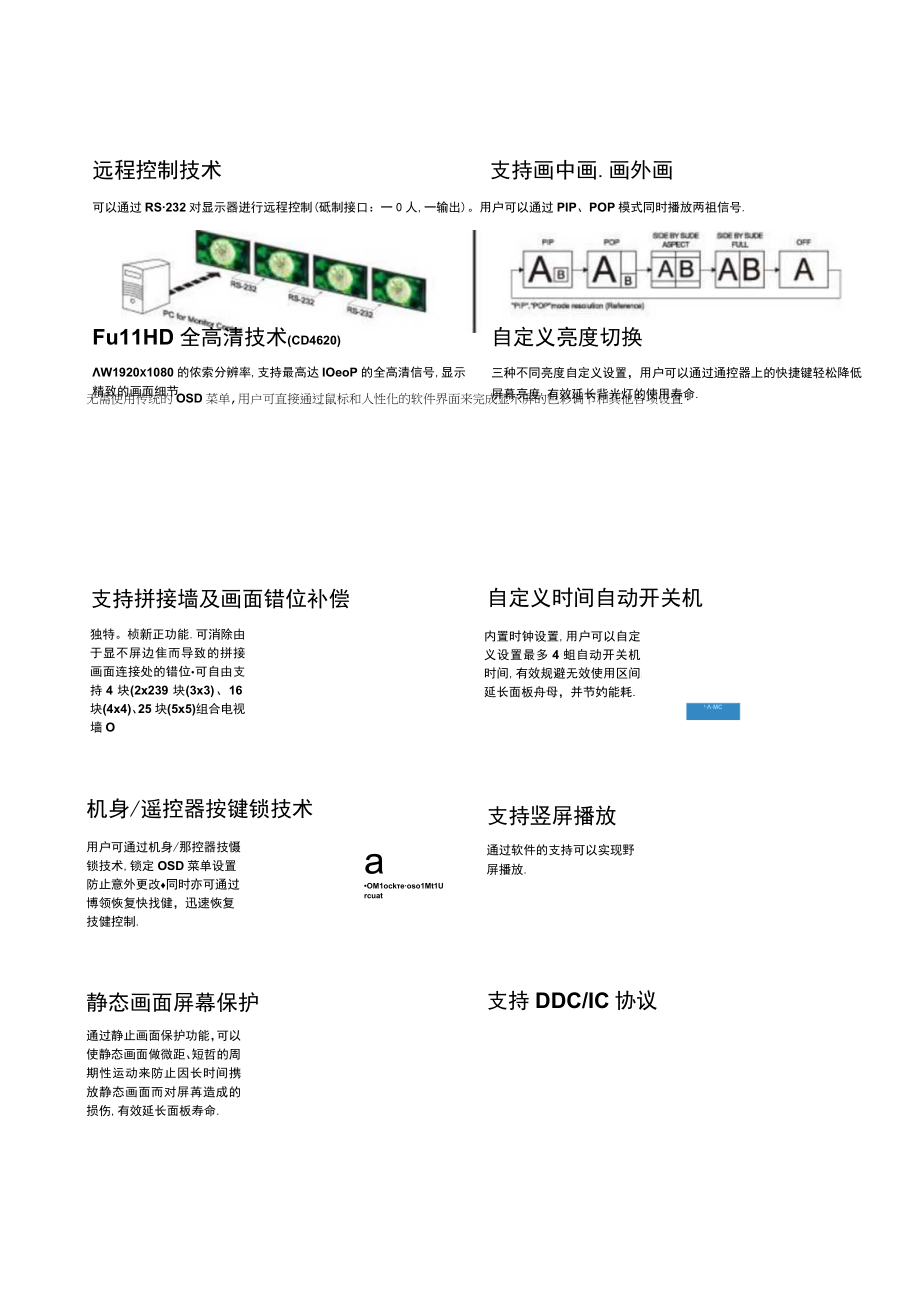 优派商用大屏幕液晶显示器产品手册doc优派商用大屏幕液.docx_第2页