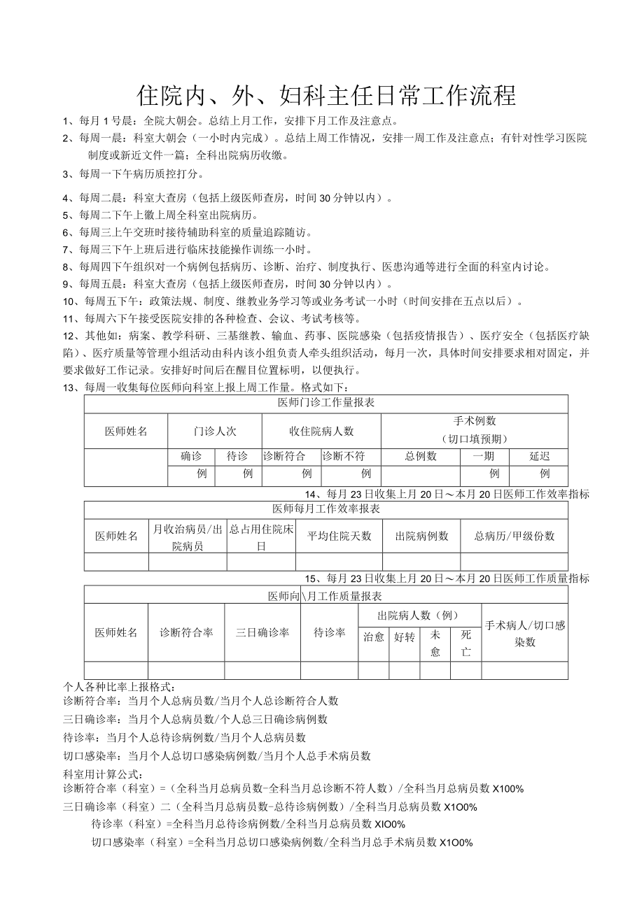 医院科主任工作流程.docx_第1页